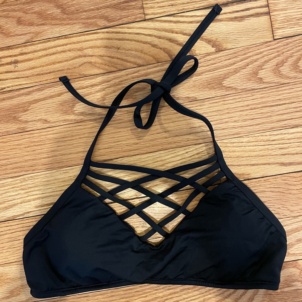 Mossimo Women’s Small Black Bikini Top - never worn!